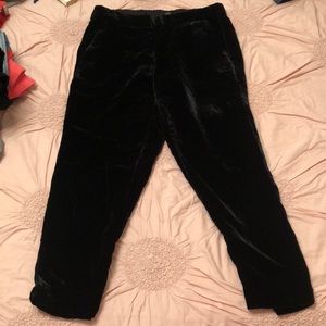 J crew velvet pants